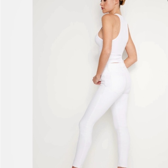 NWT Good American White Skinny Jeans Size 2 - Picture 2 of 10